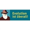Aufkleber: Darwin / Evolution ist überall