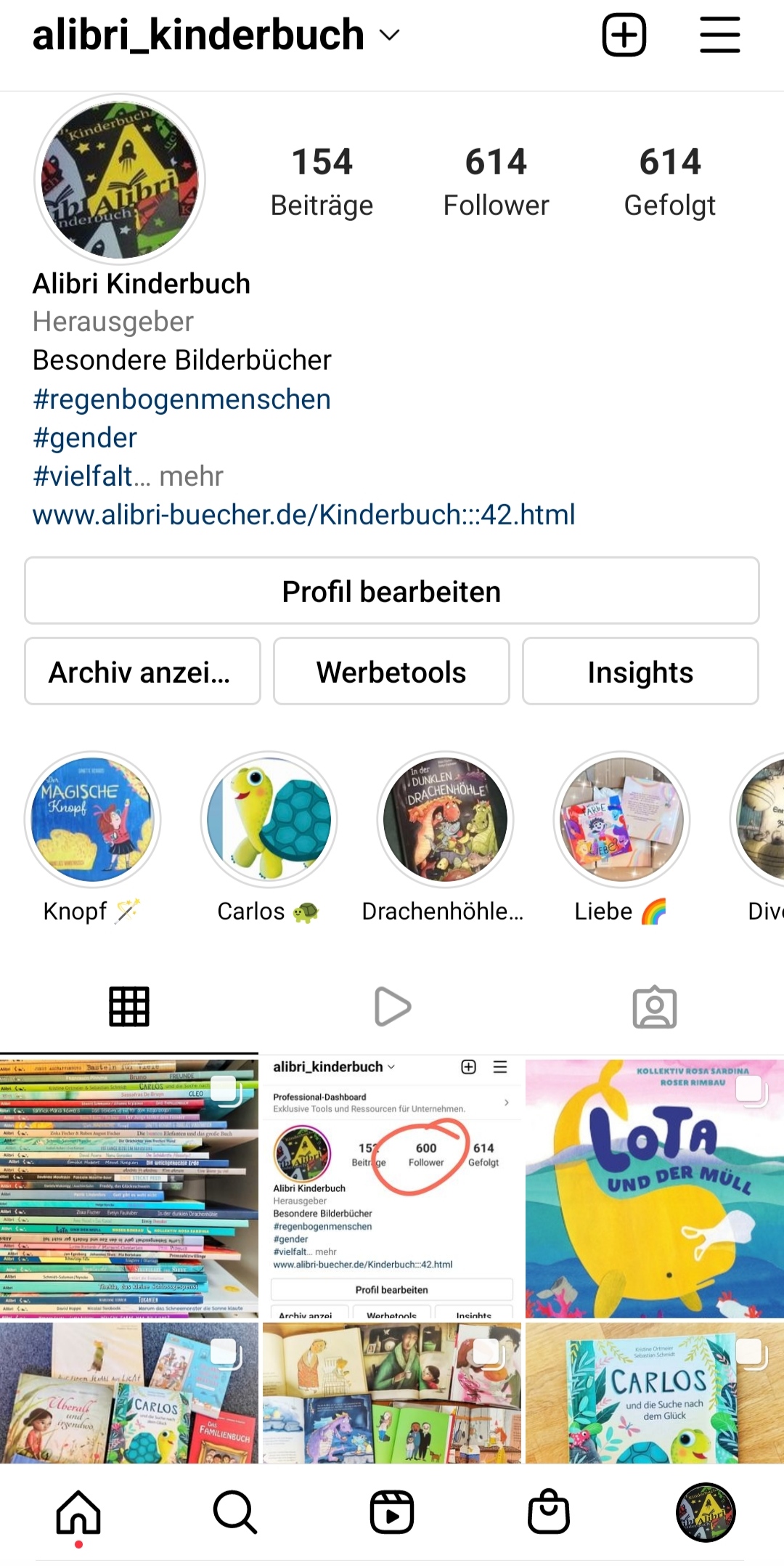 Alibri Kinderbuch auf Instagram