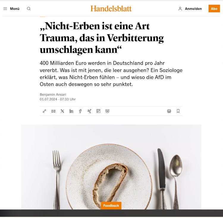 Interviews mit Rudolf Stumberger zum Thema „Nicht erben“